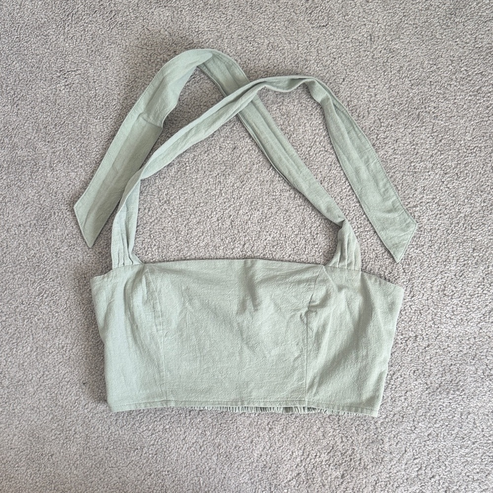 Kendall & Kylie Green Women's Crop Top